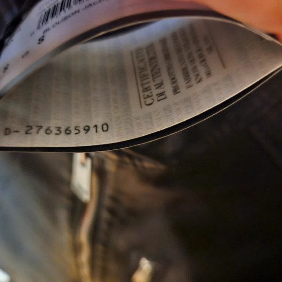 Armani Exchange Blouson Faux Leather Fall Moto Jacket - Picture 9 of 12